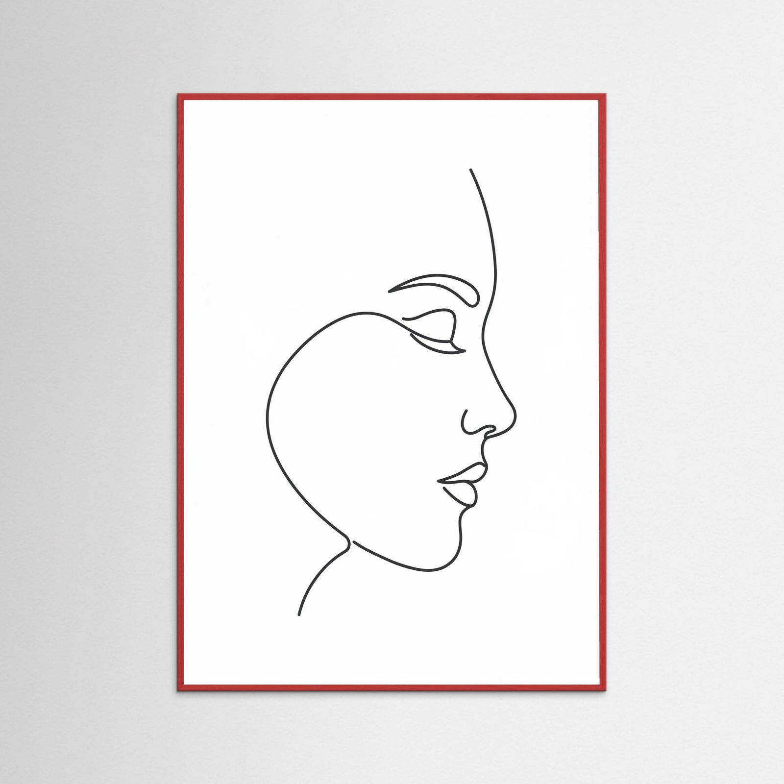 Red Wood Graceful Silhouette