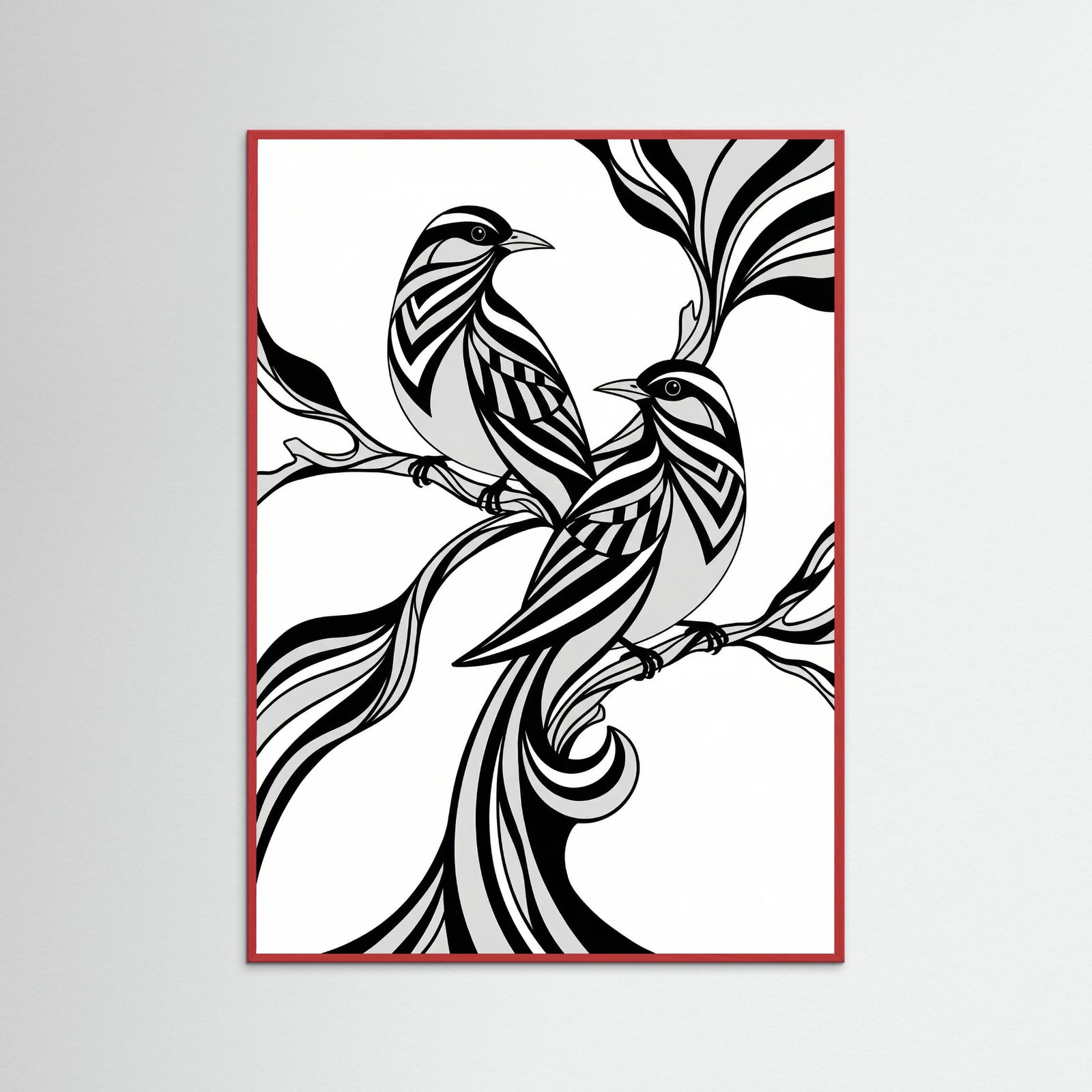 Red Wood Graceful Stripes