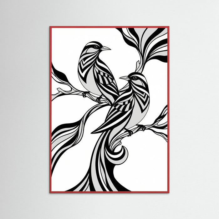 Red Wood Graceful Stripes