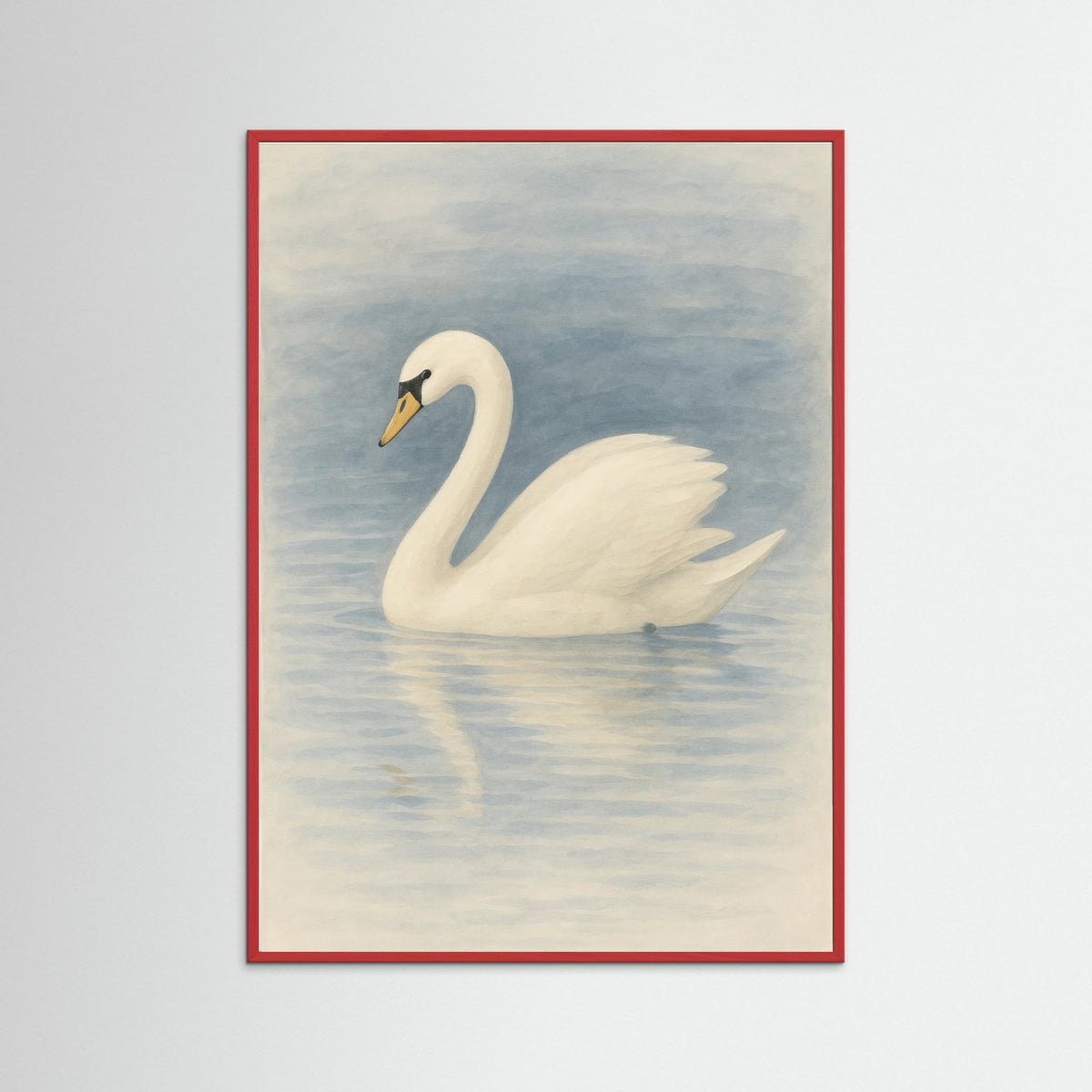 Red Wood Graceful Swan