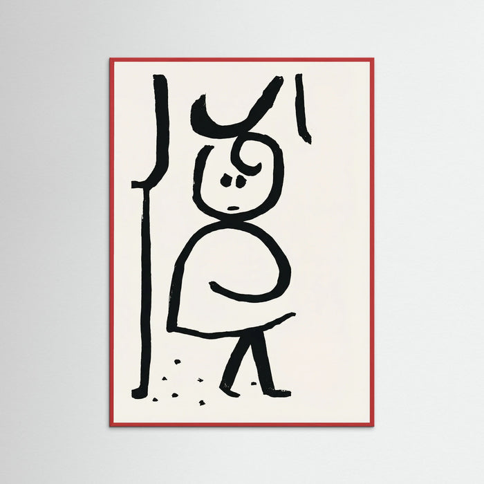 Red Wood Graphic Contemplation
