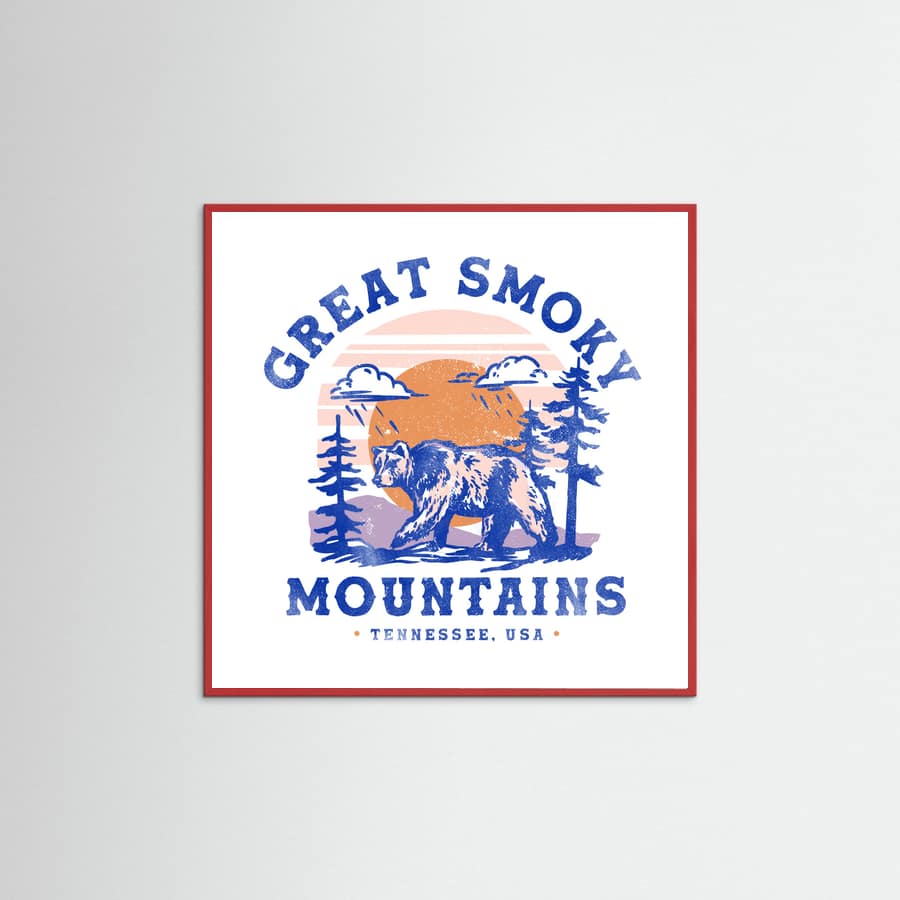Red Wood Great Smoky Mountains National Park Tennessee Poster