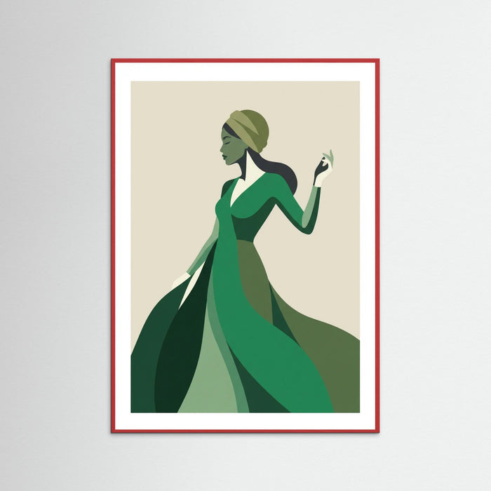 Red Wood Green Coat Grace