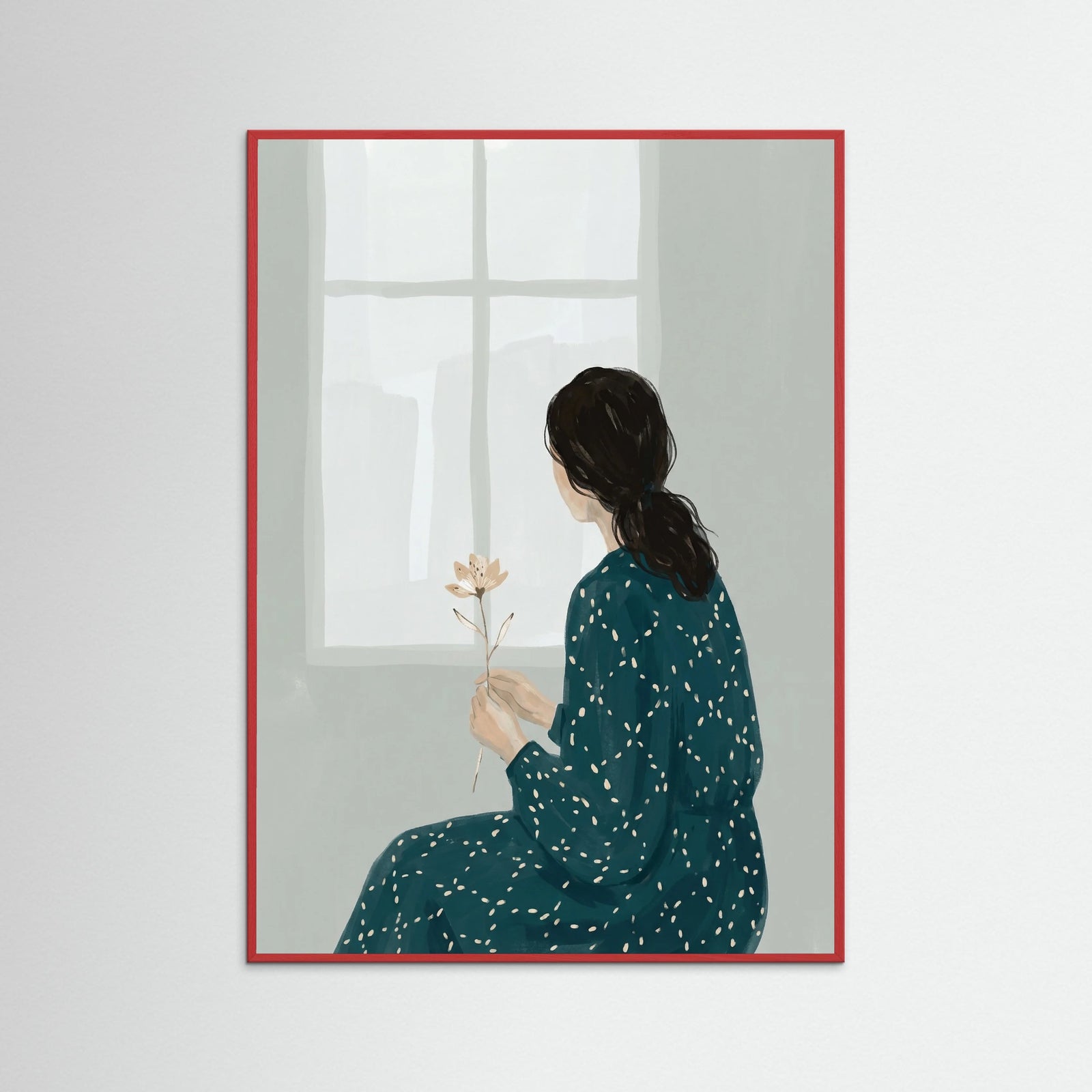 Red Wood Green Contemplation