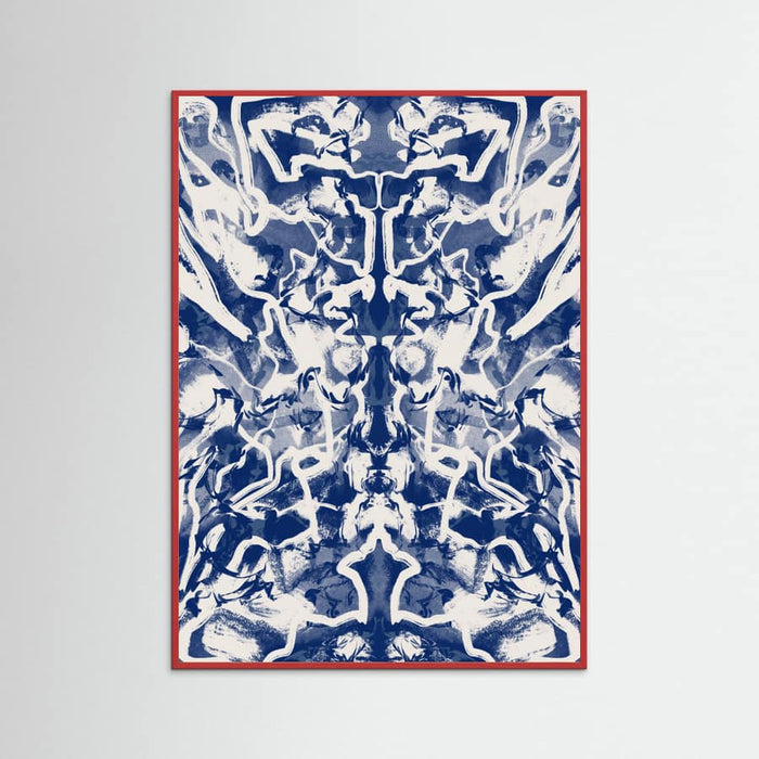 Póster Groovy Ultramarine Abstract – póster e impresión artística