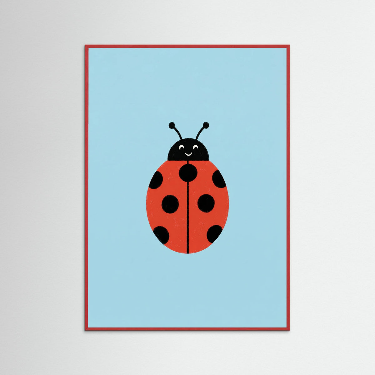 Red Wood Happy Bee Art