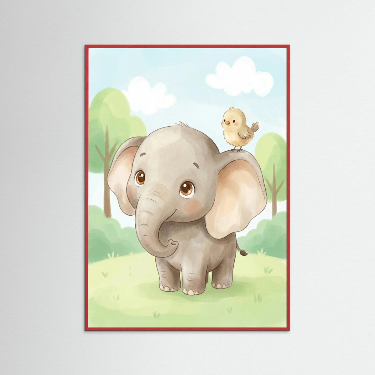 Red Wood Happy Giraffe Friend