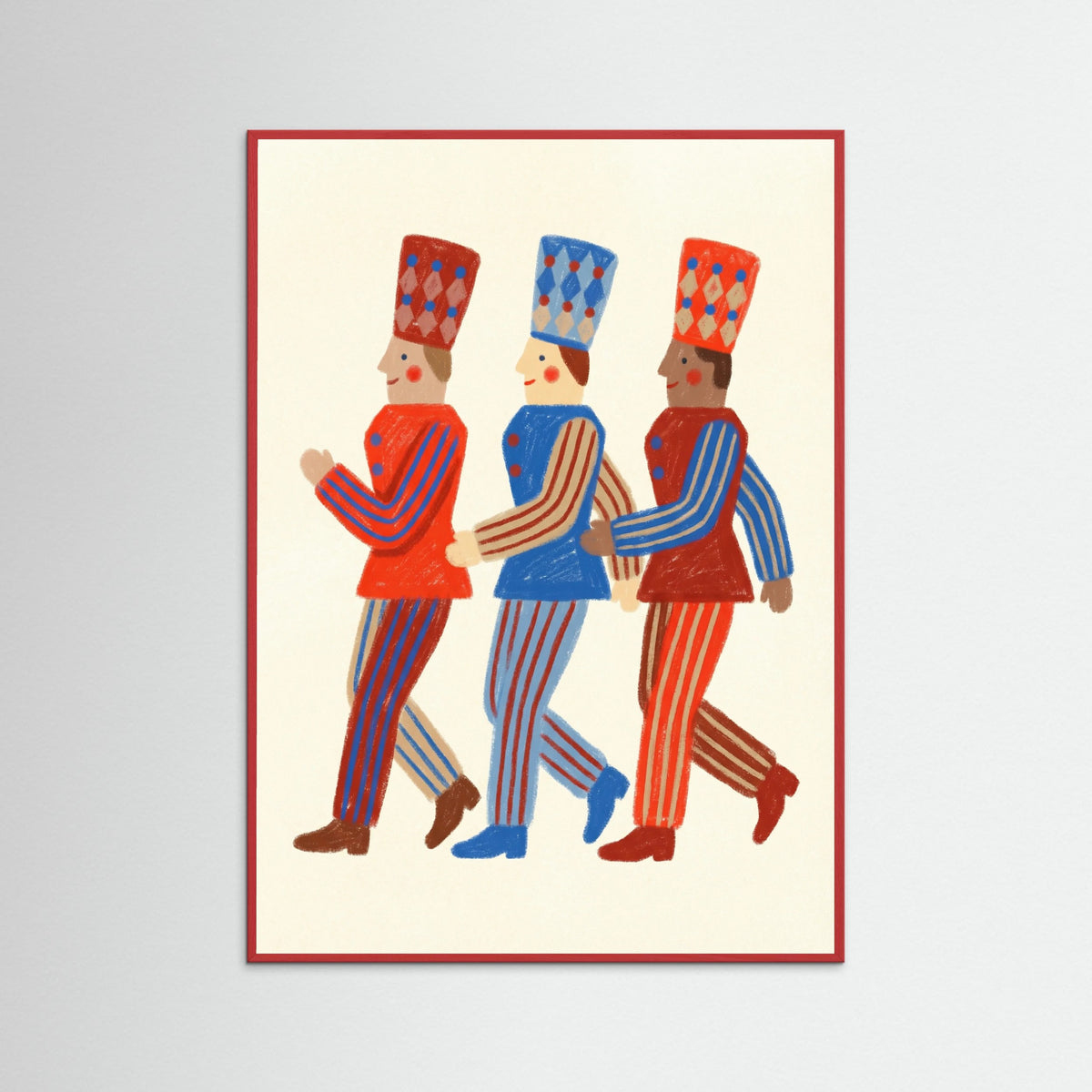 Red Wood Harlequin Dancers