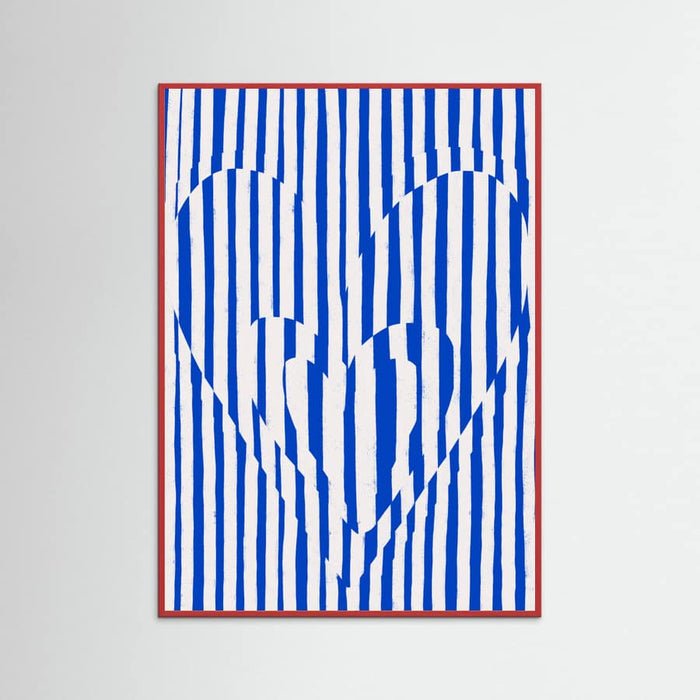 Plakat Hearts (Blue Version) – plakat i druk artystyczny