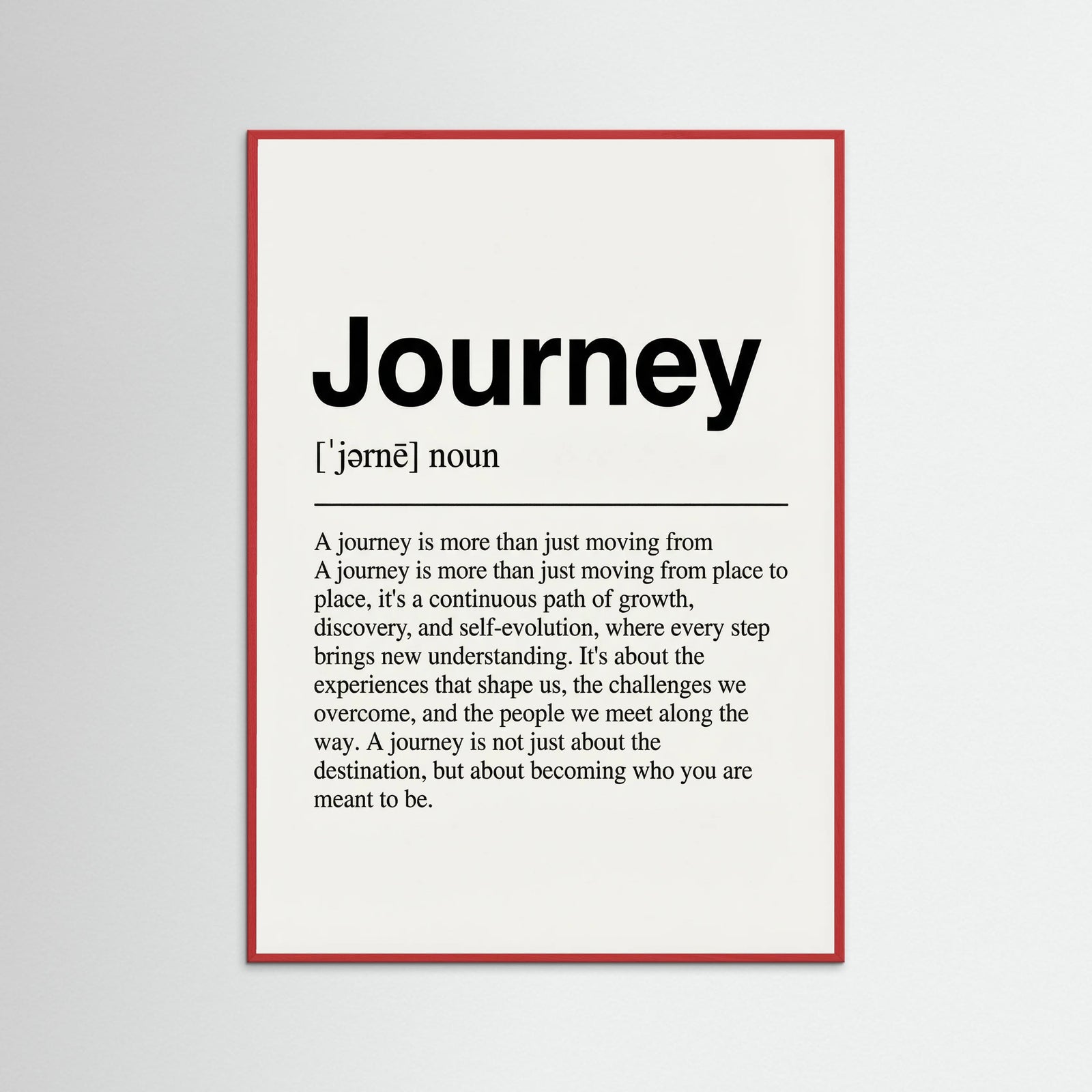 Red Wood Home Definition Print