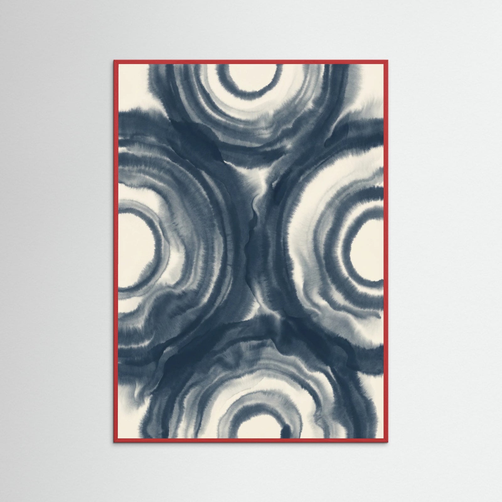 Red Wood Indigo Lattice