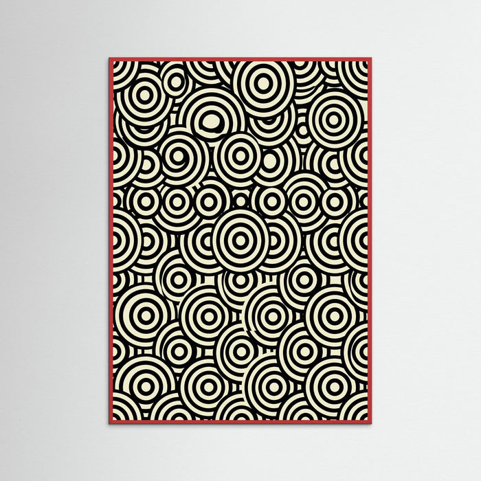 Red Wood Infinite Dots Black