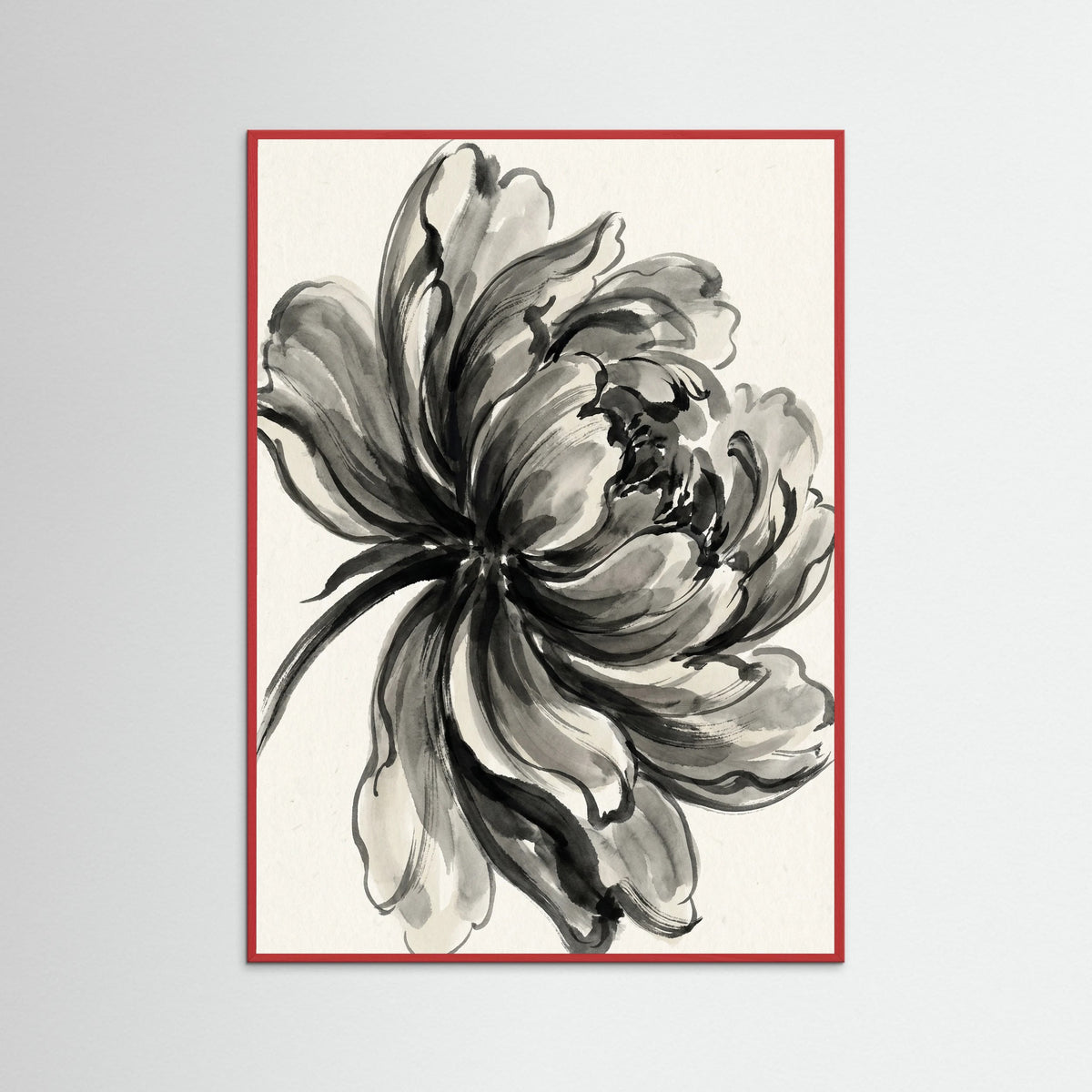 Red Wood Ink Bouquet Black