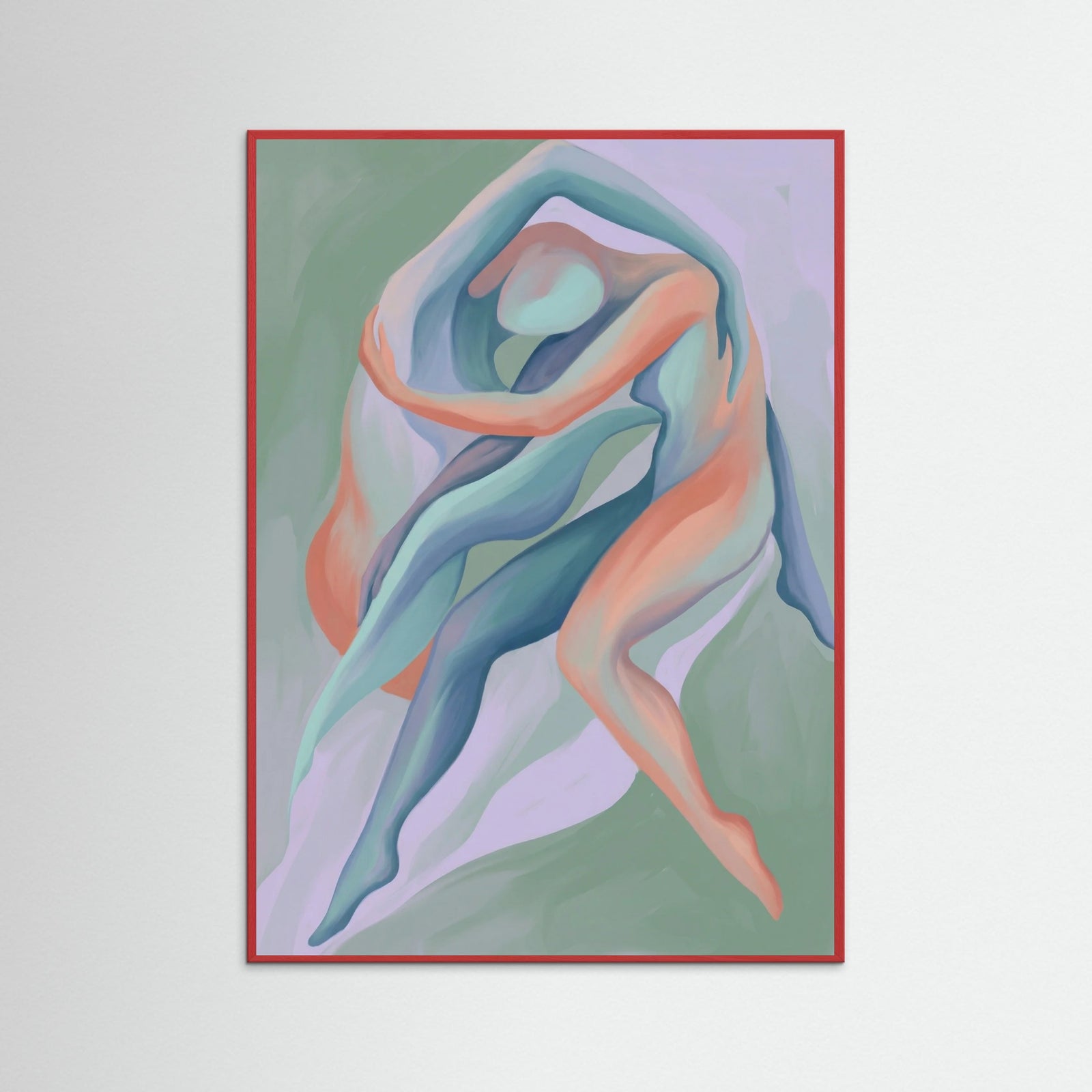 Red Wood Intertwined Gazes