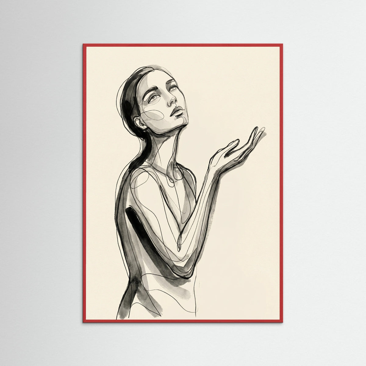 Red Wood Intertwined Gazes