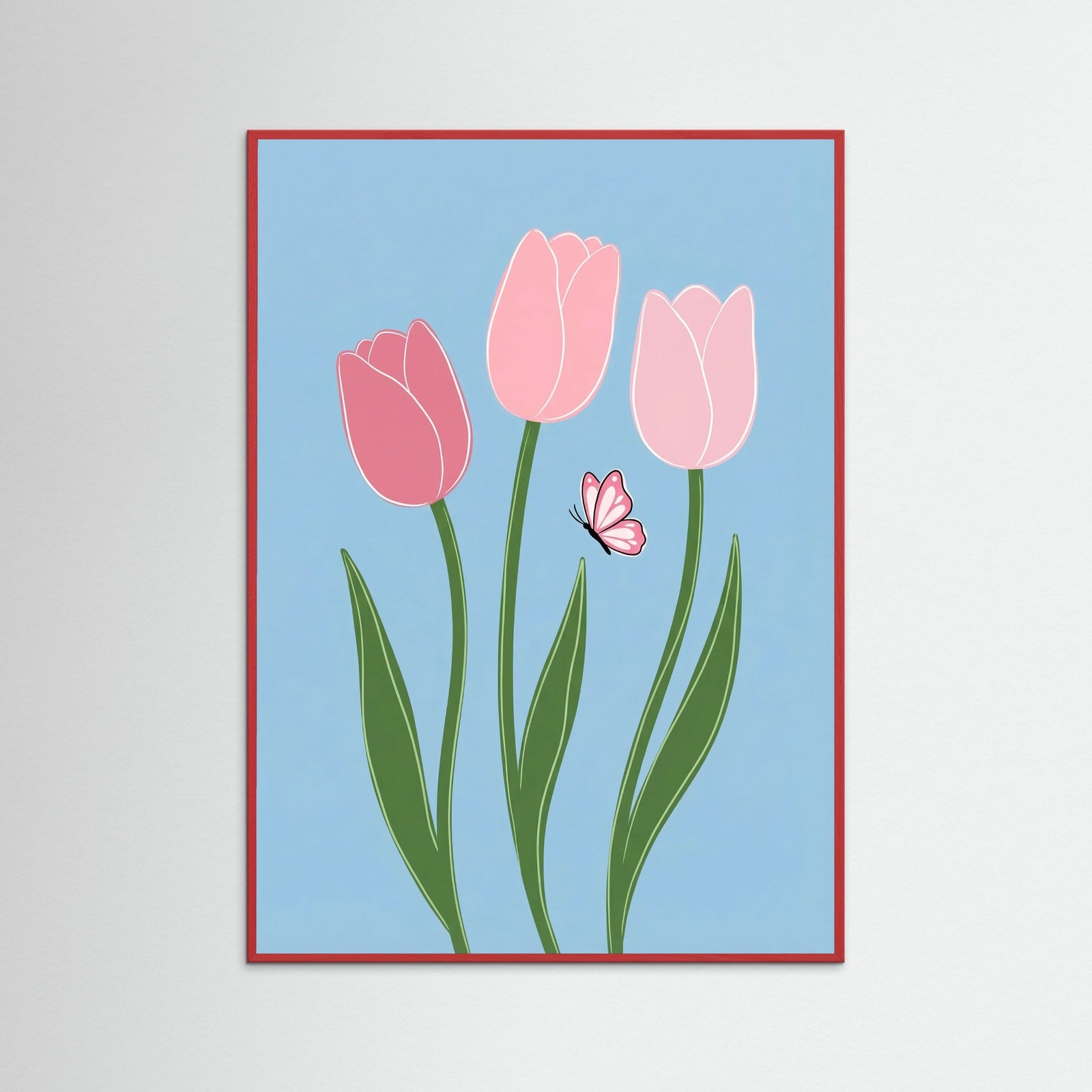 Red Wood Joyful Daisies