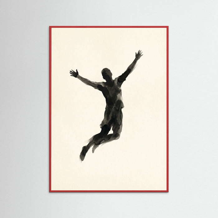 Red Wood Joyful Dance Silhouette