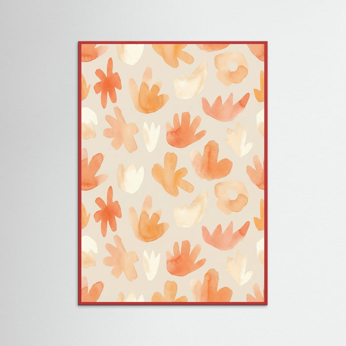 Red Wood Joyful Floral Cuts