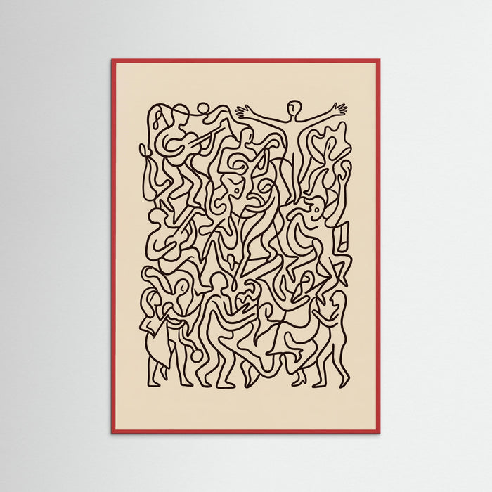 Red Wood Joyful Lines