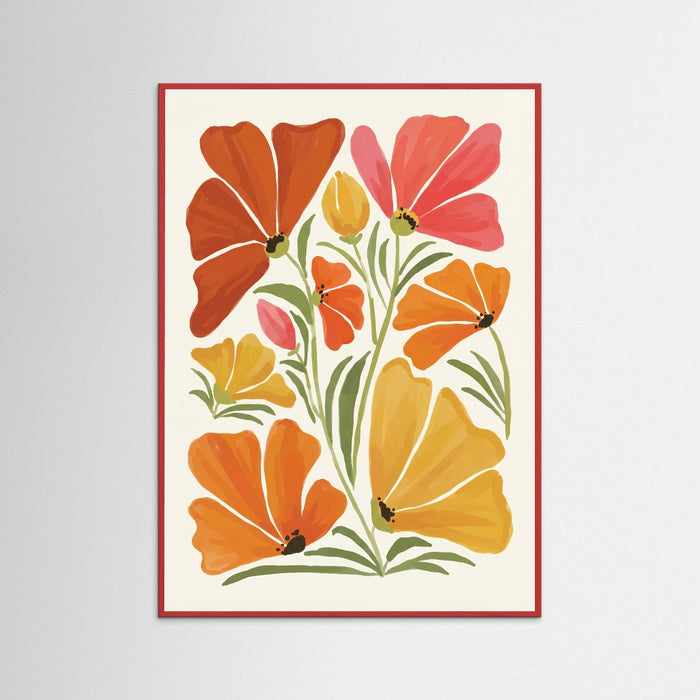 Red Wood Joyful Petals