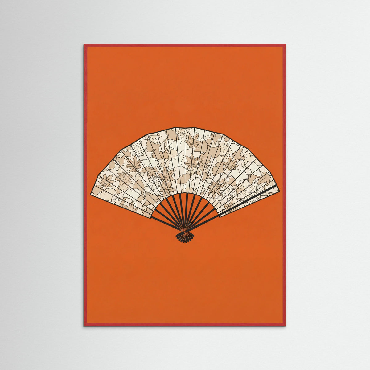 Red Wood Kimono Elegance