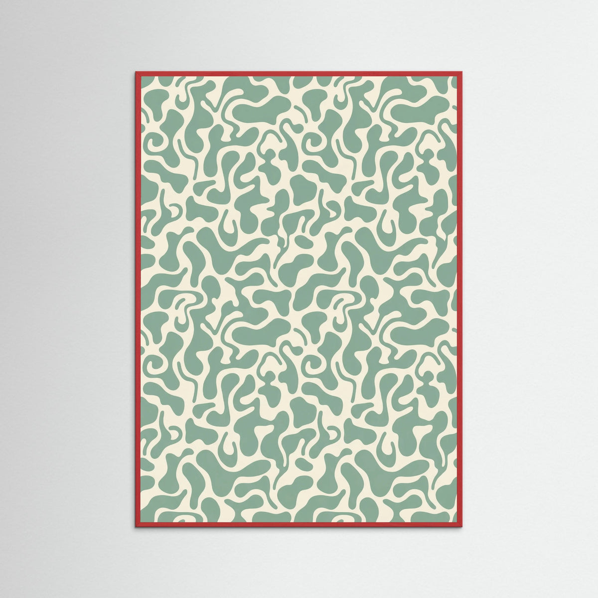 Red Wood Kusama Organic Pattern