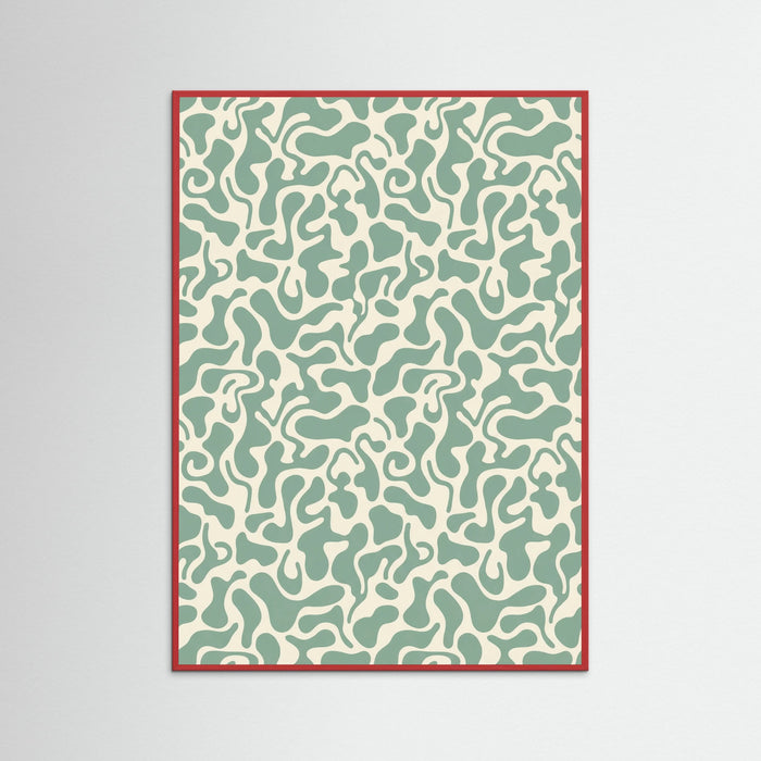 Red Wood Kusama Organic Pattern