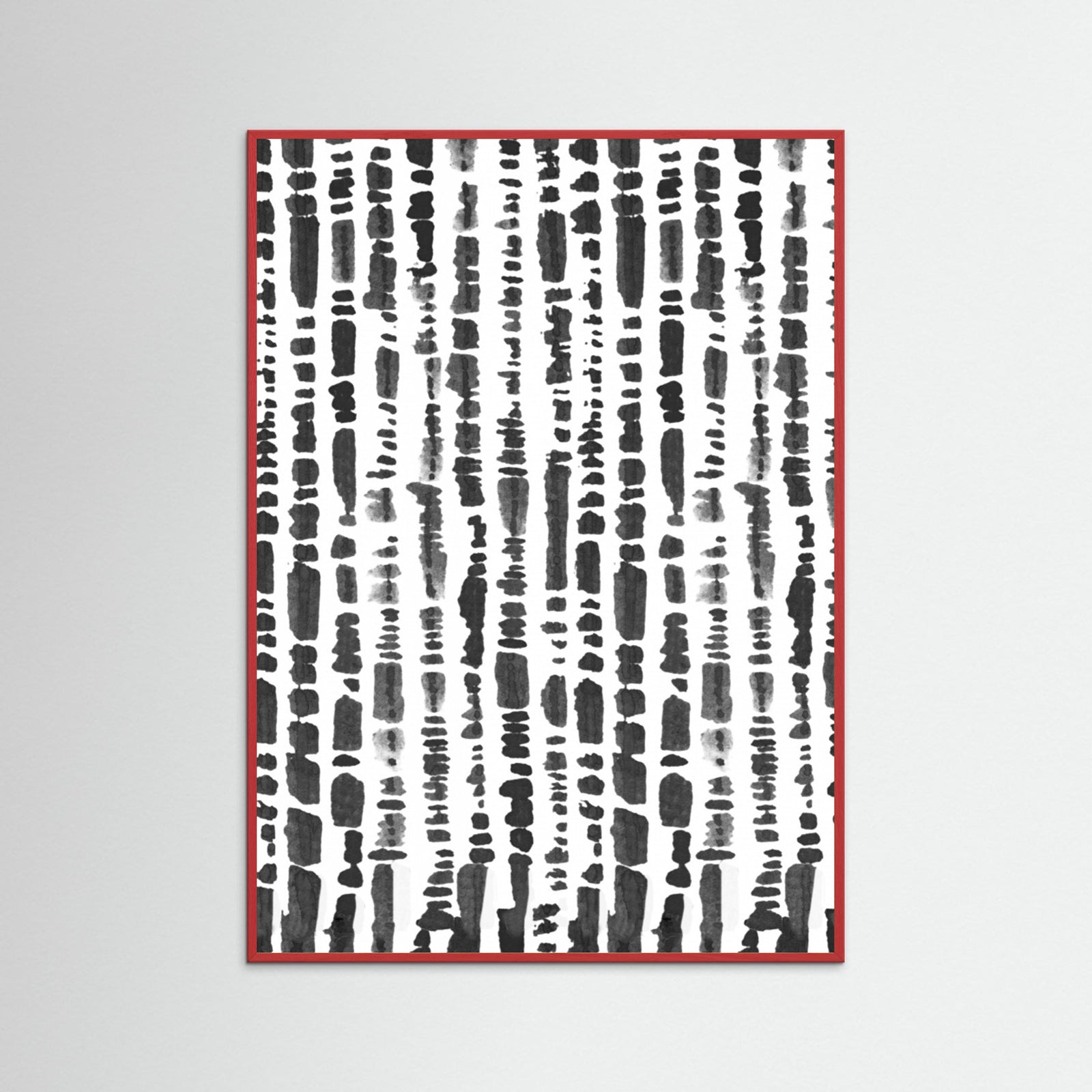 Red Wood LINEAR Poster