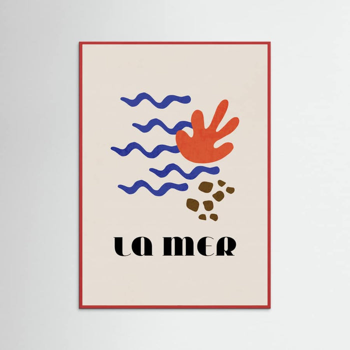 La Mer Abstract Ocean Poster No. 02 – plakat og kunsttryk