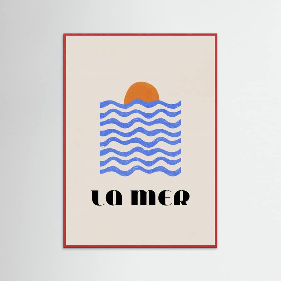 Affiche La Mer Abstract Ocean Poster No. 03 – affiche et impression d’art