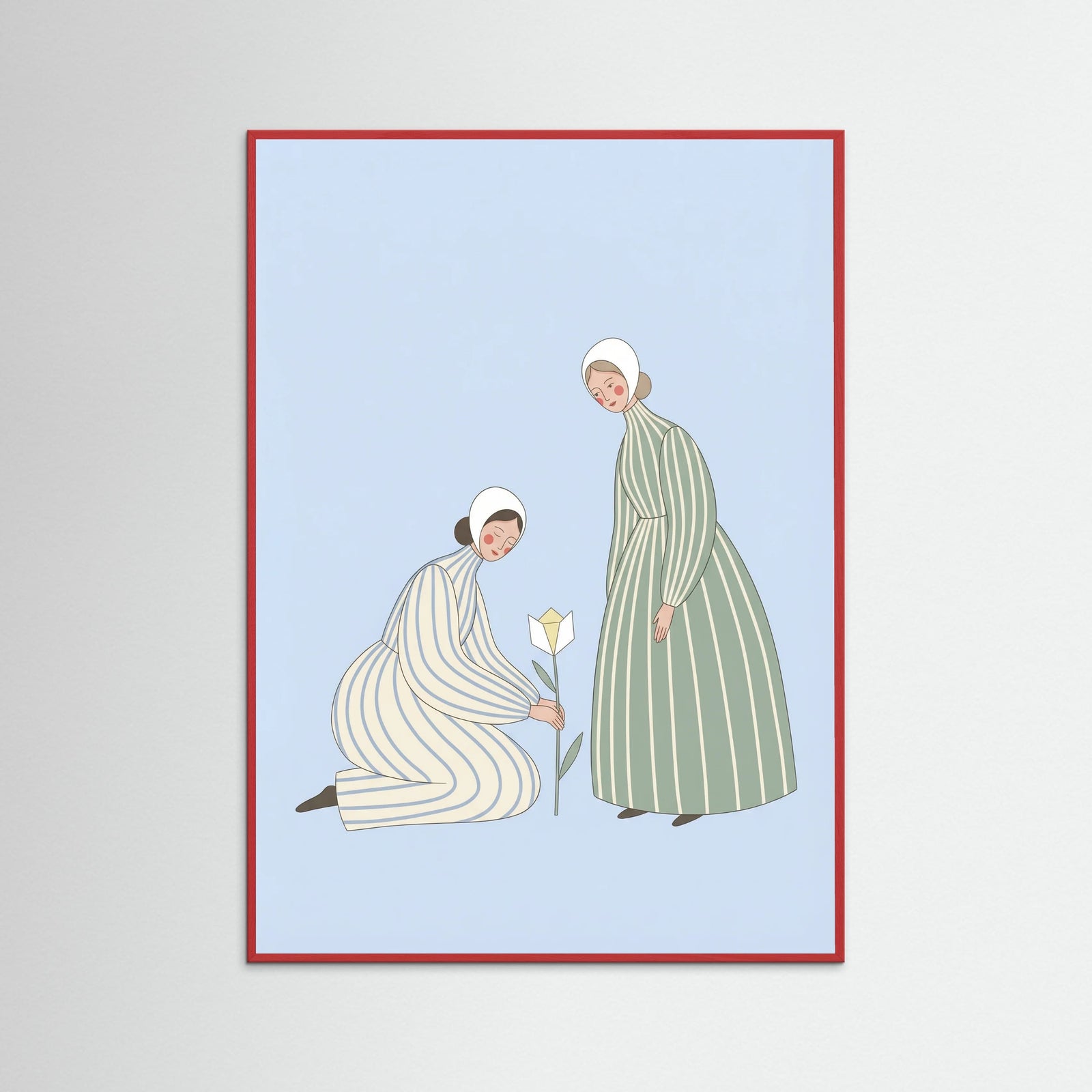 Red Wood Lavender Garment Woman