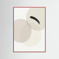 Red Wood Layered Forms Lightbeige