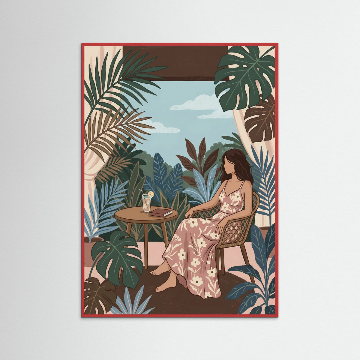 Red Wood Leisurely Tropical Brunch