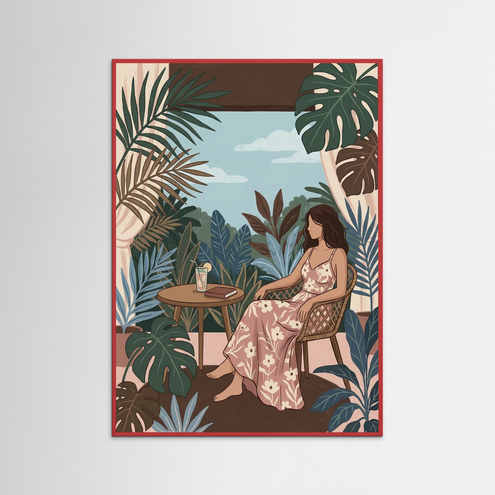 Red Wood Leisurely Tropical Brunch