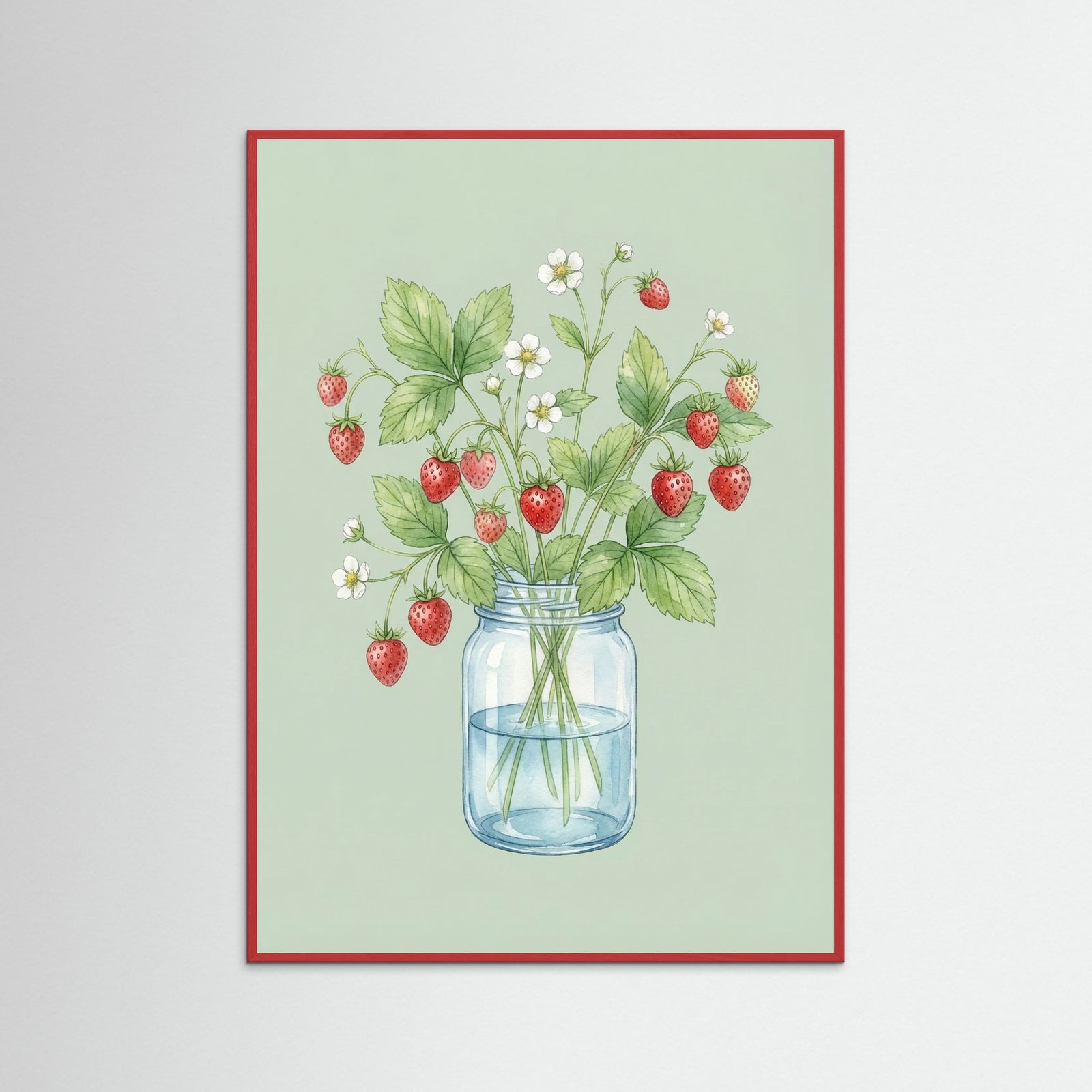 Red Wood Lemon Bloom Vase