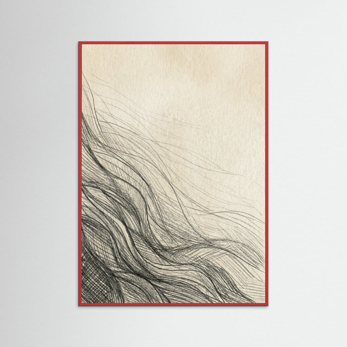 Red Wood Linear Abstraction