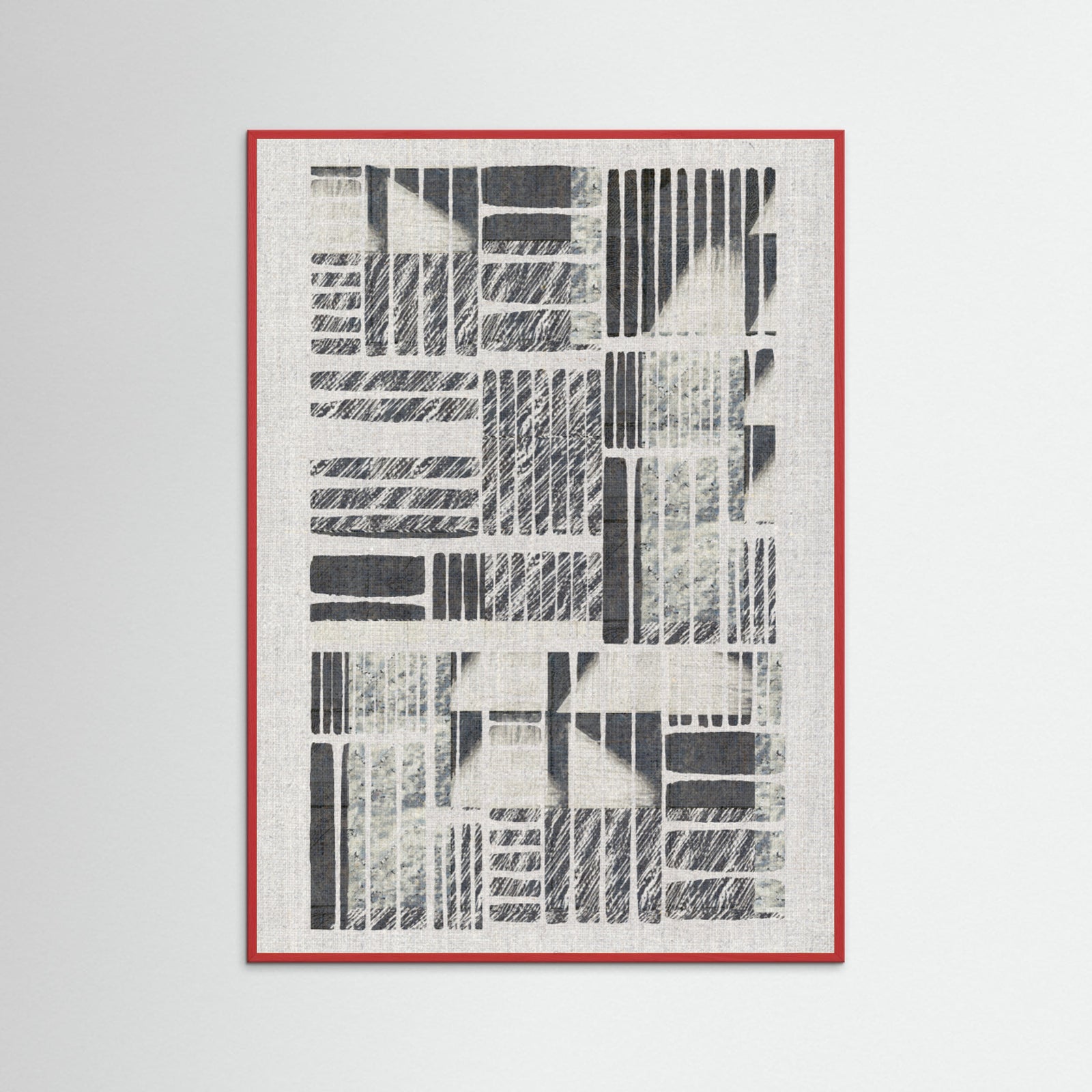 Red Wood Linear Echoes 1 Poster