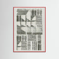 Red Wood Linear Echoes 2 Poster