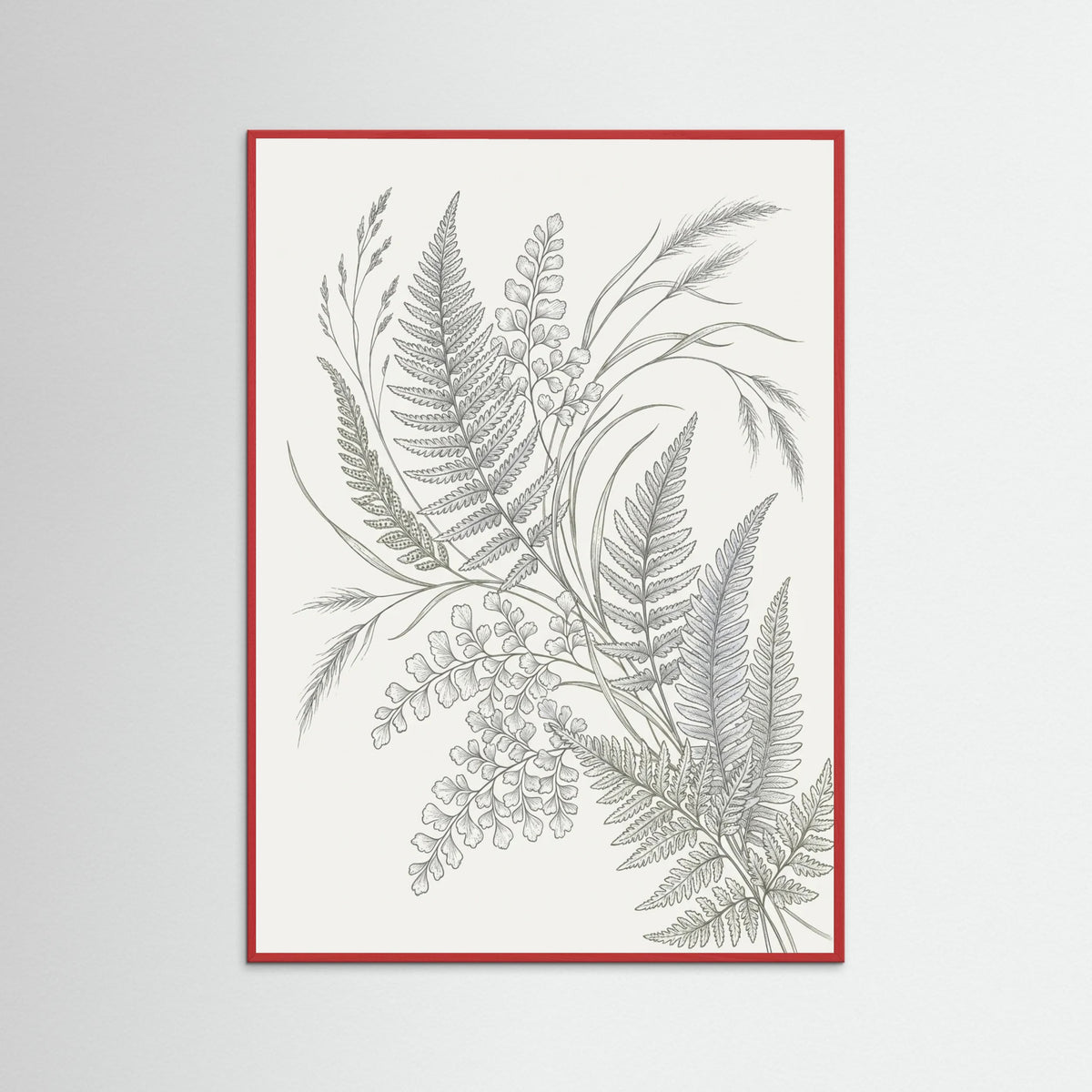 Red Wood Lined Botanicals