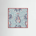 Lobster and crab coastal nostalgia mint pattern Poster – poster and art print