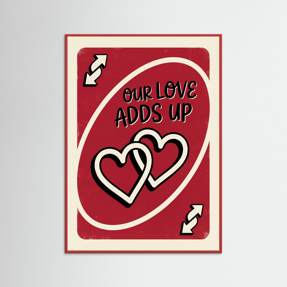 Red Wood Love Reverse Card