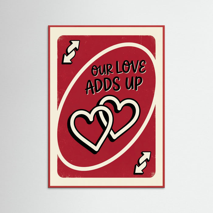 Red Wood Love Reverse Card