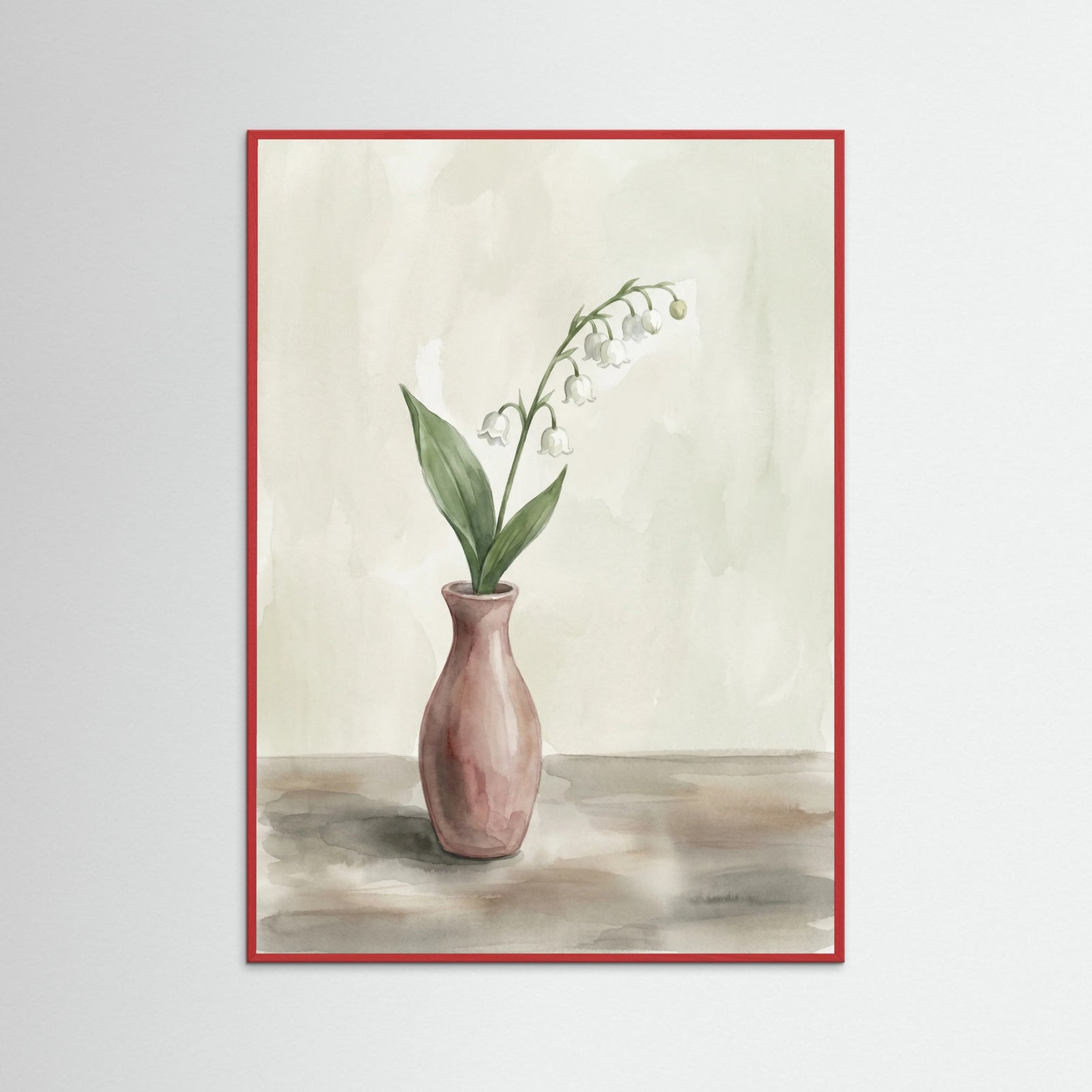 Red Wood Lucky Clover Still Life