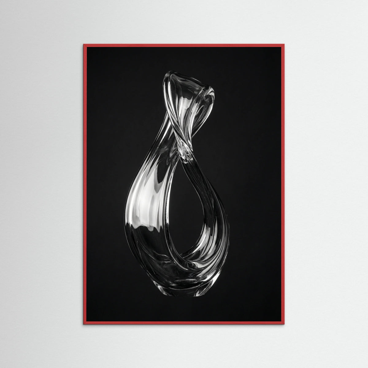 Red Wood Luminous Forms Gray