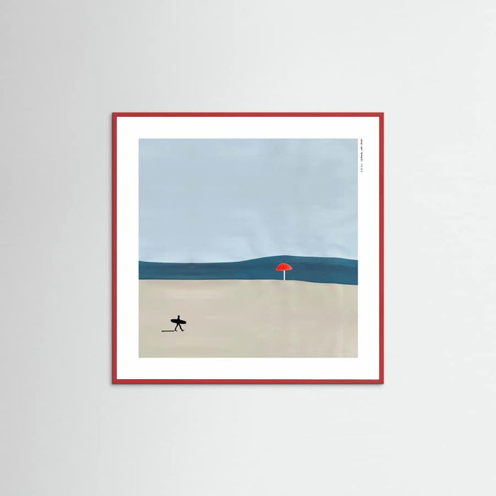 MINIMALIST SURFER Poster – poster and art print