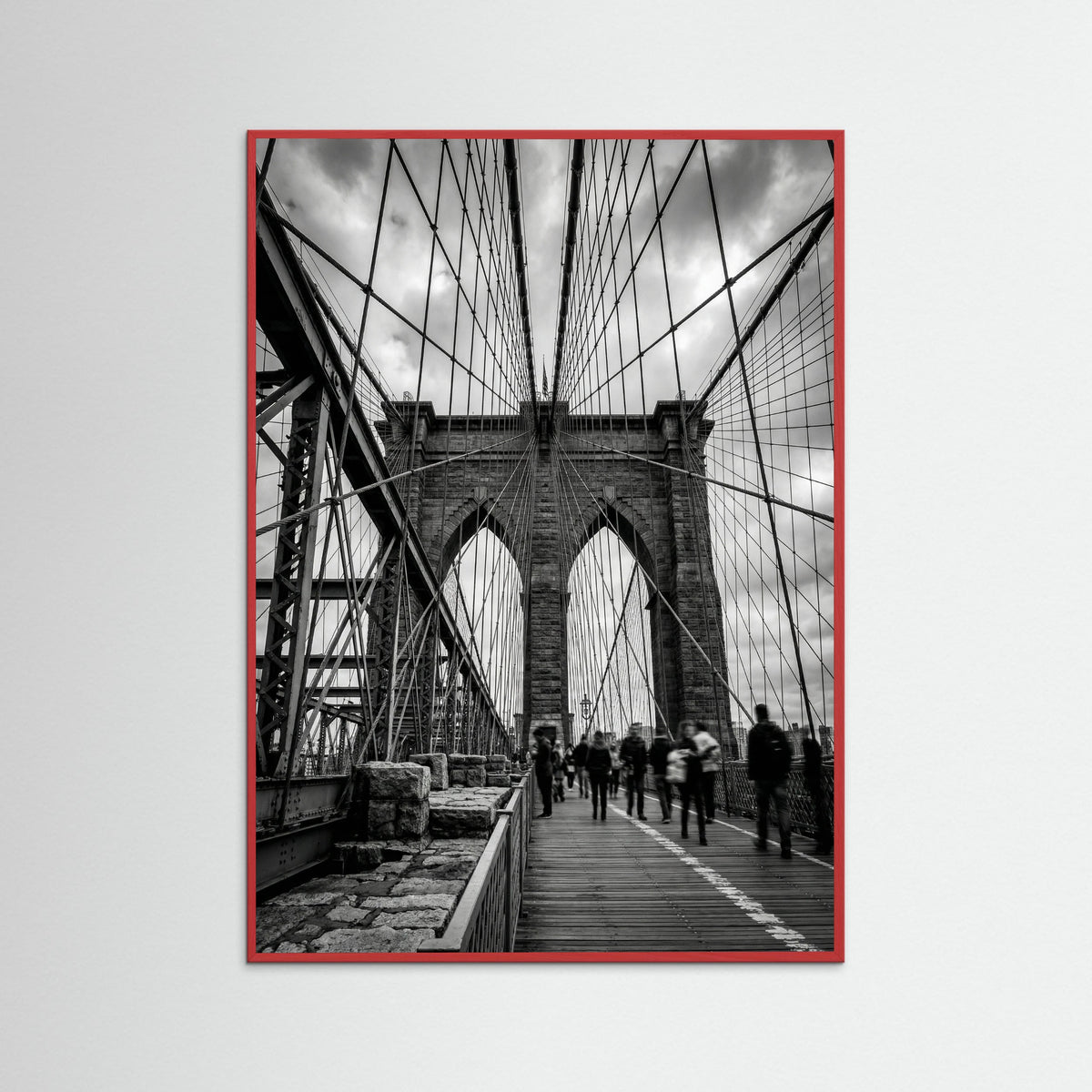 Red Wood Manhattan Bridge View