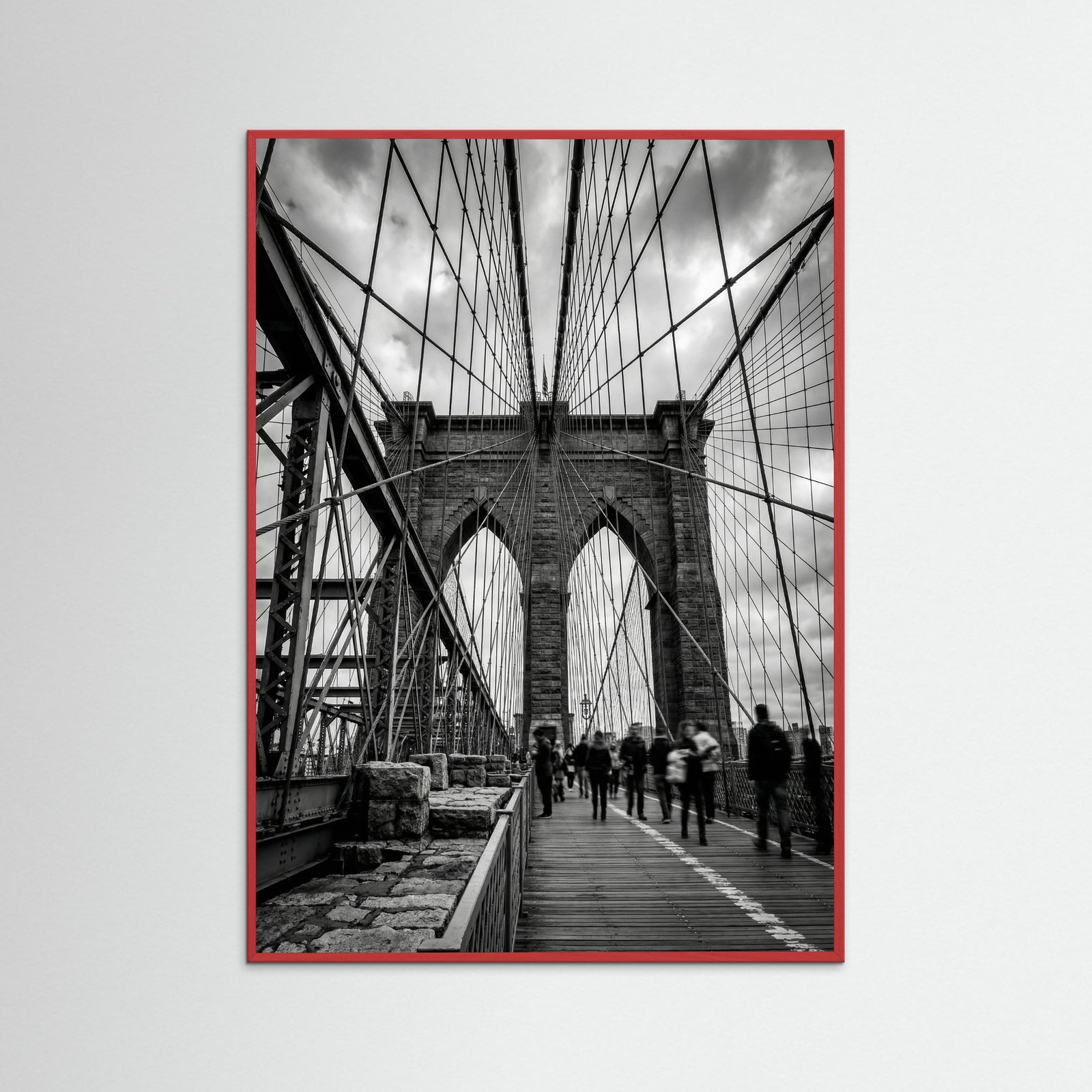 Red Wood Manhattan Bridge View