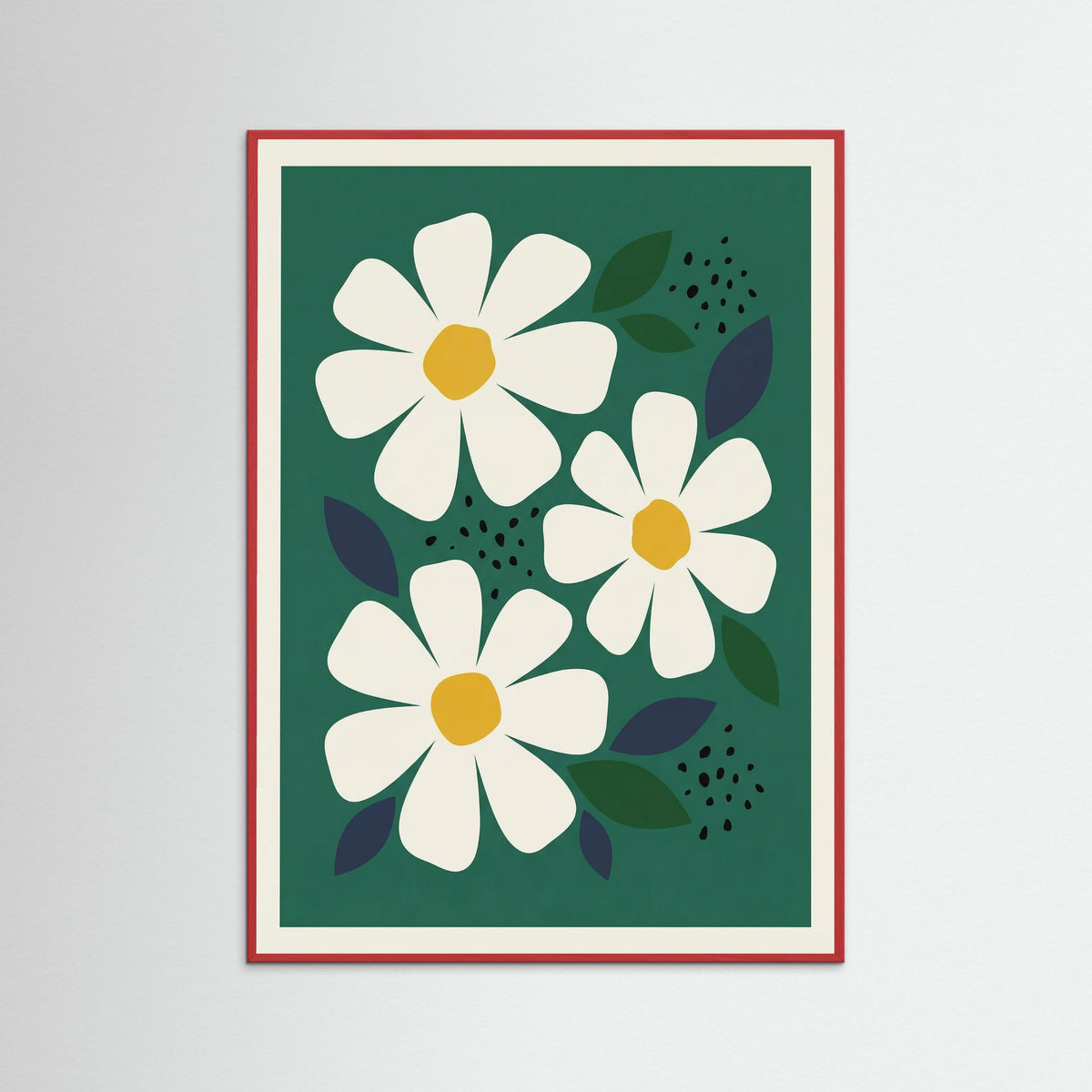Red Wood Market Daisy Charm