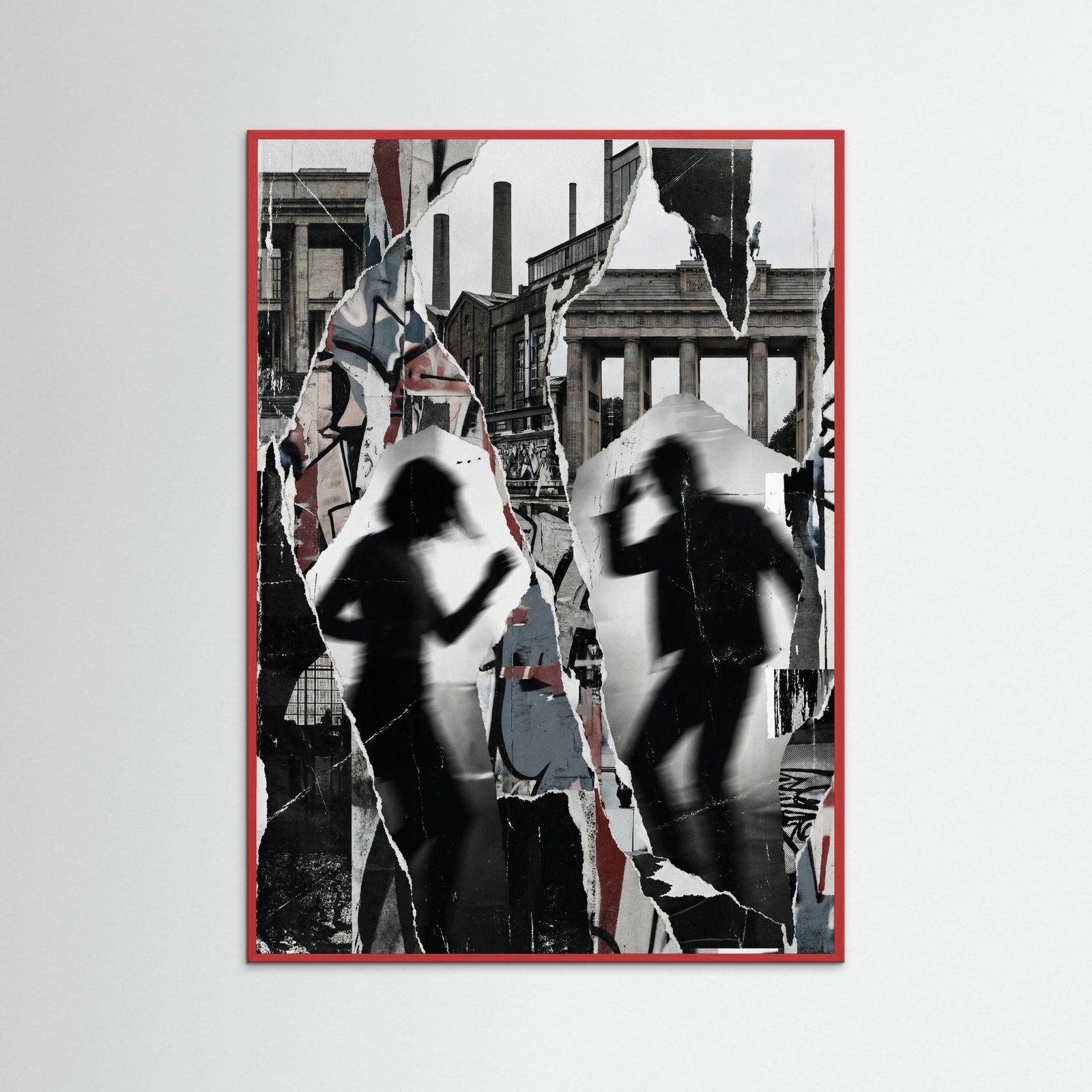 Red Wood Marseille Urban Abstract