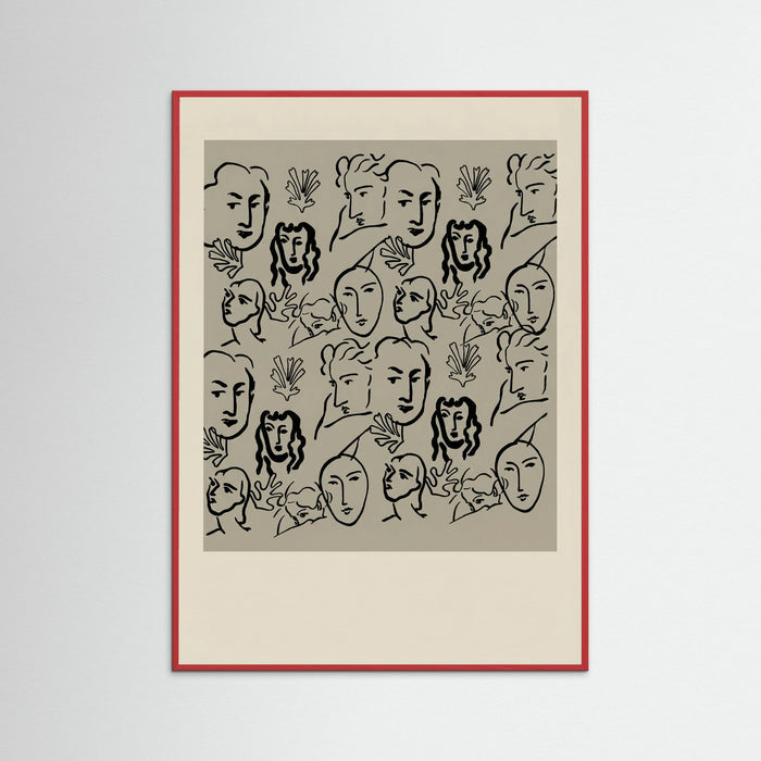 Red Wood Matisse Cut Outs